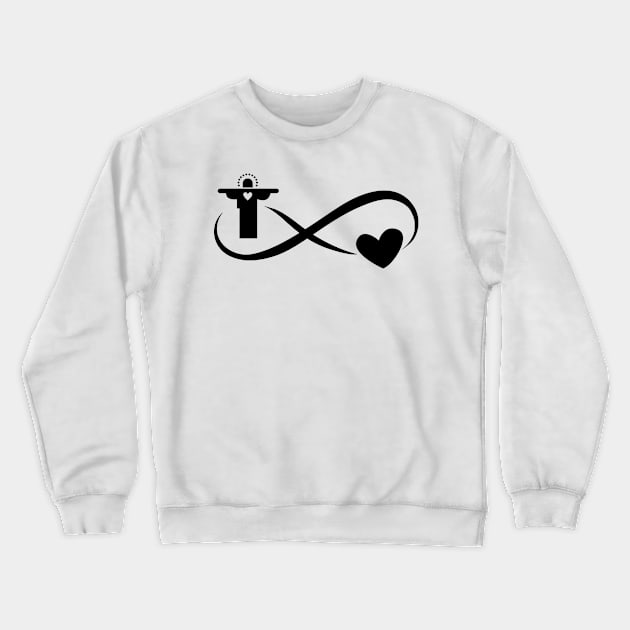 Infinity love to Jesus Crewneck Sweatshirt by birdo